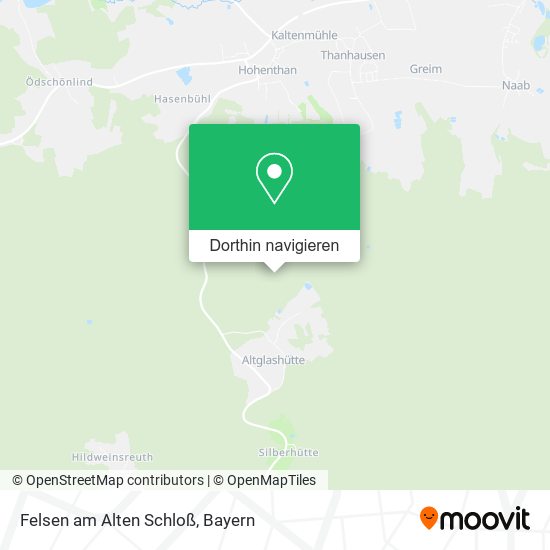 Felsen am Alten Schloß Karte