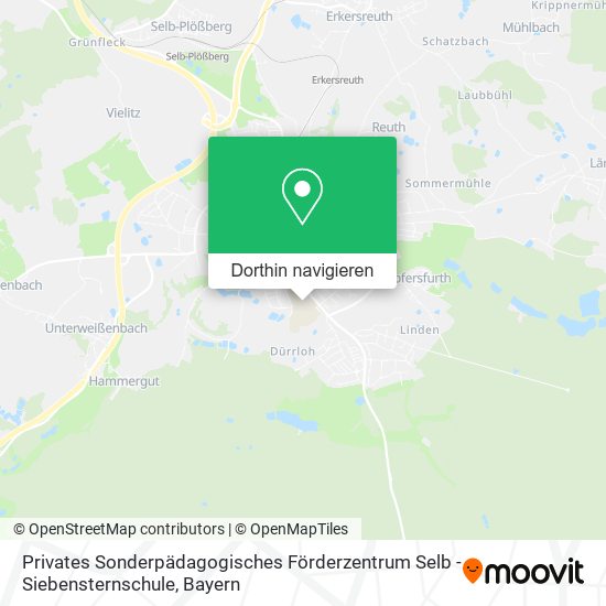 Privates Sonderpädagogisches Förderzentrum Selb - Siebensternschule Karte