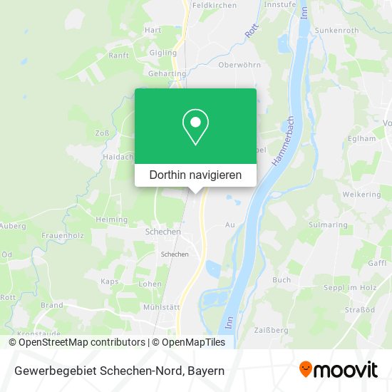 Gewerbegebiet Schechen-Nord Karte