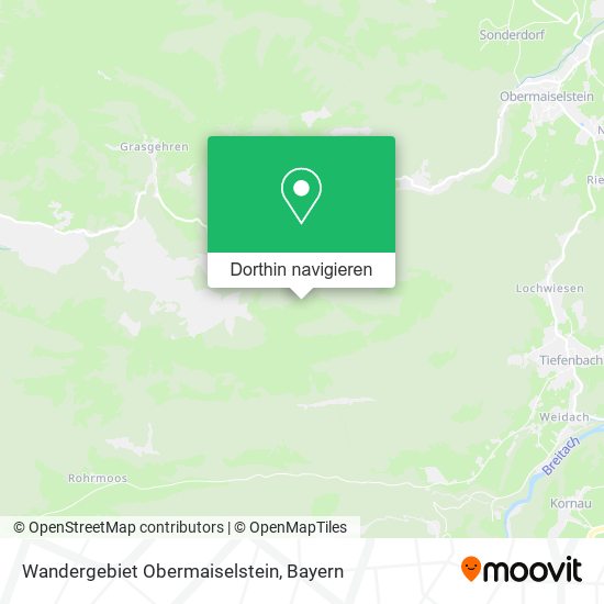 Wandergebiet Obermaiselstein Karte
