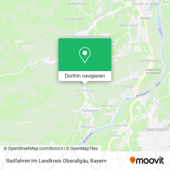 Radfahren Im Landkreis Oberallgäu Karte