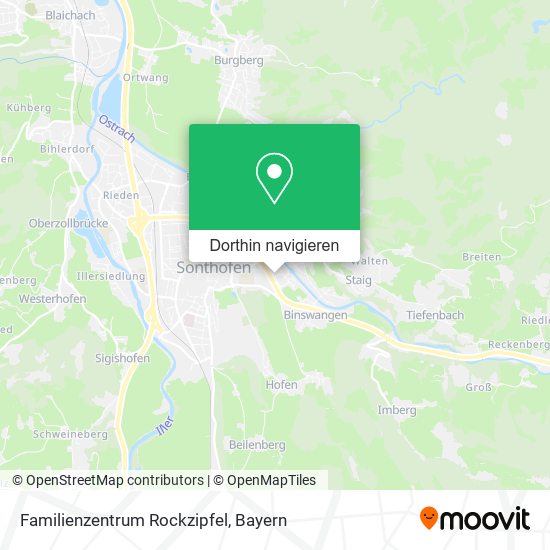 Familienzentrum Rockzipfel Karte