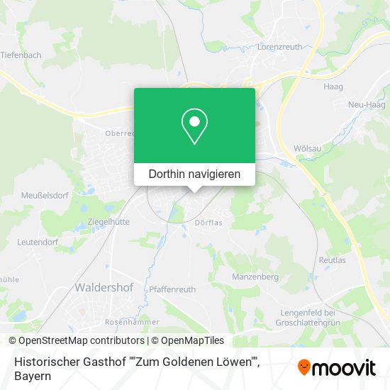 Historischer Gasthof ""Zum Goldenen Löwen"" Karte
