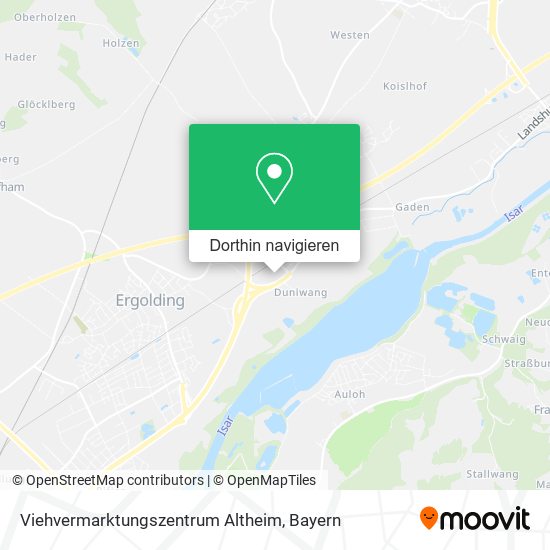 Viehvermarktungszentrum Altheim Karte