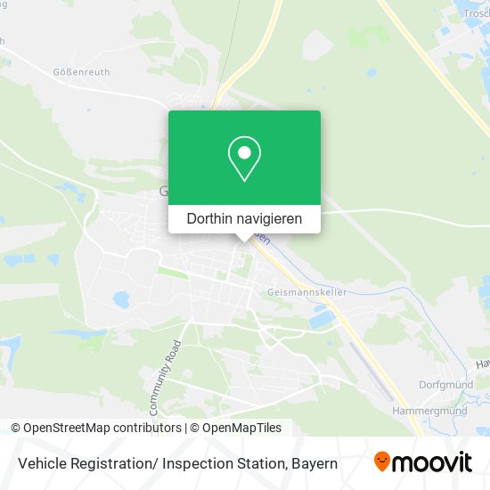 Vehicle Registration/ Inspection Station Karte