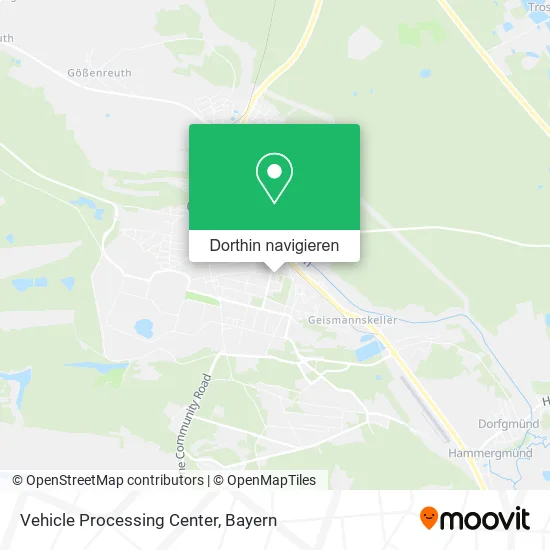 Vehicle Processing Center Karte