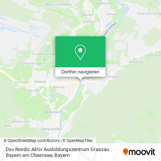 Dsv Nordic Aktiv Ausbildungszentrum Grassau Bayern am Chiemsee Karte