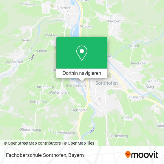 Fachoberschule Sonthofen Karte