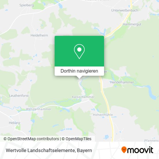 Wertvolle Landschaftselemente Karte