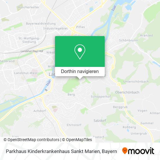 Parkhaus Kinderkrankenhaus Sankt Marien Karte