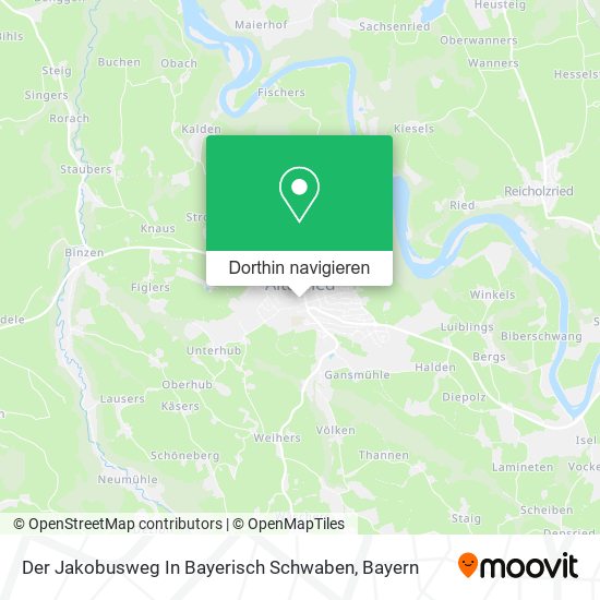 Der Jakobusweg In Bayerisch Schwaben Karte