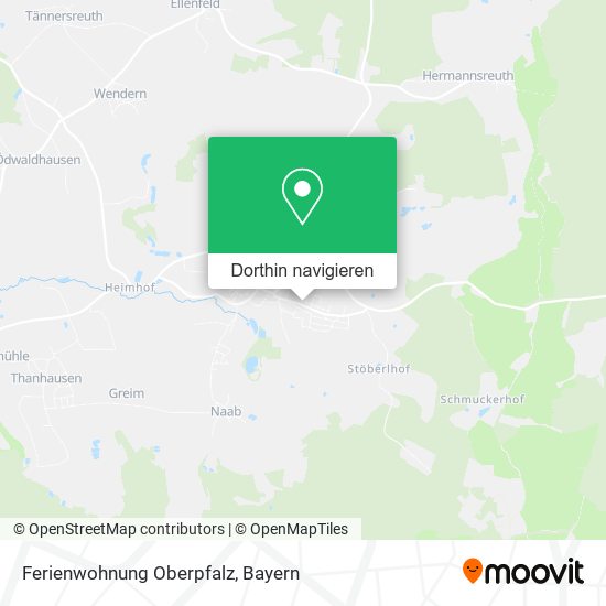 Ferienwohnung Oberpfalz Karte