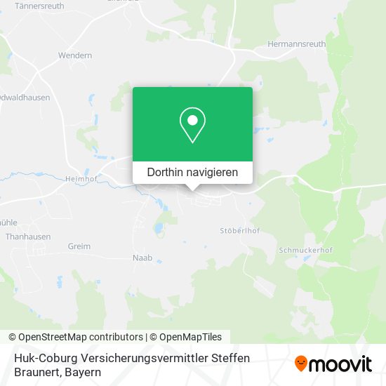 Huk-Coburg Versicherungsvermittler Steffen Braunert Karte
