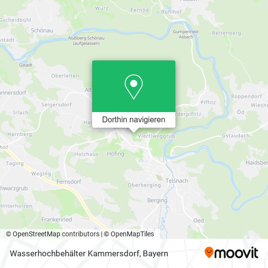 Wasserhochbehälter Kammersdorf Karte