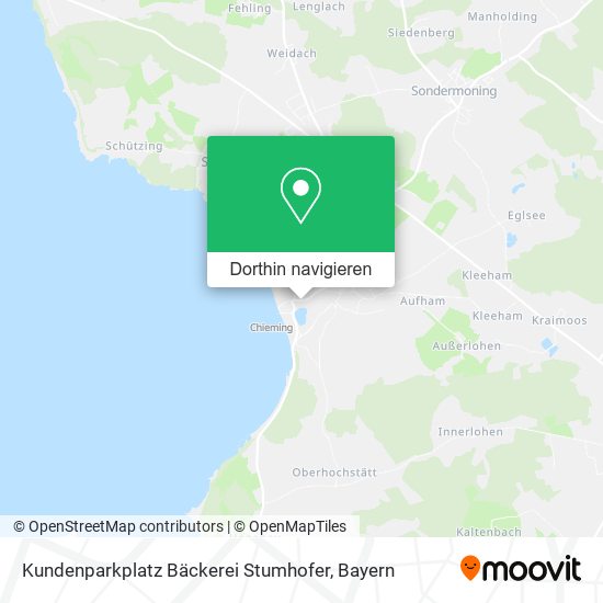 Kundenparkplatz Bäckerei Stumhofer Karte