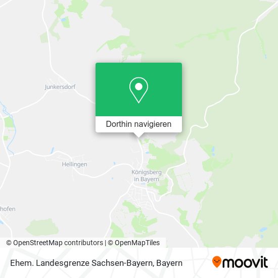 Ehem. Landesgrenze Sachsen-Bayern Karte