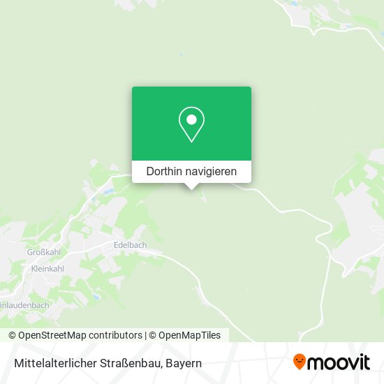 Mittelalterlicher Straßenbau Karte