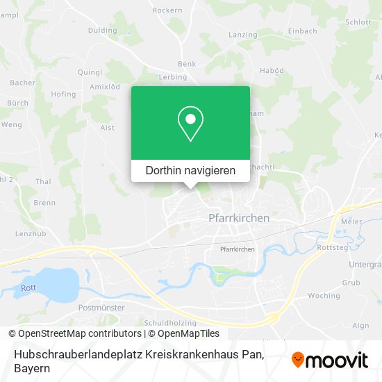 Hubschrauberlandeplatz Kreiskrankenhaus Pan Karte