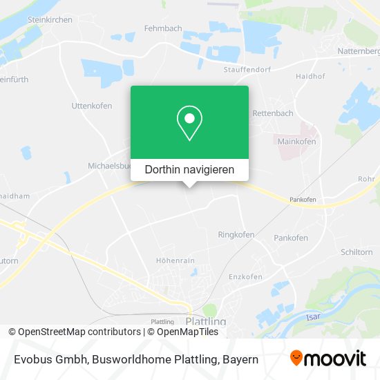 Evobus Gmbh, Busworldhome Plattling Karte