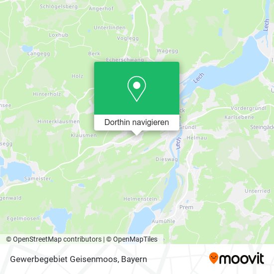 Gewerbegebiet Geisenmoos Karte