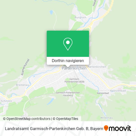 Landratsamt Garmisch-Partenkirchen Geb. B Karte