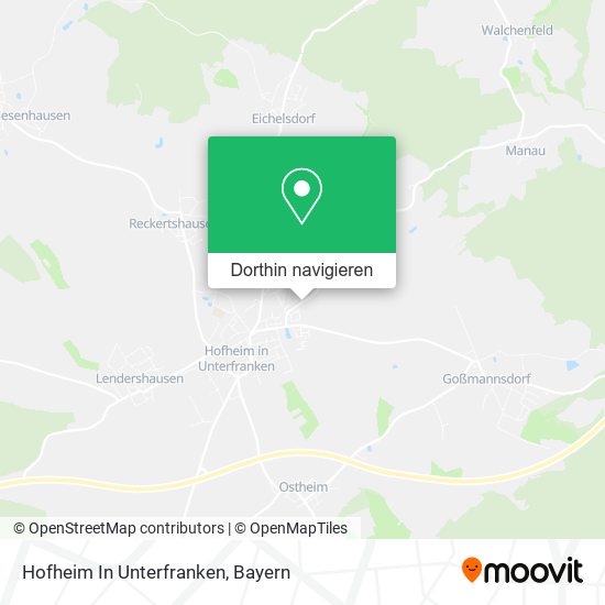 Hofheim In Unterfranken Karte