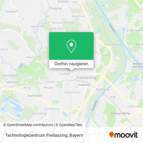 Technologiezentrum Freilassing Karte