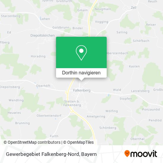 Gewerbegebiet Falkenberg-Nord Karte
