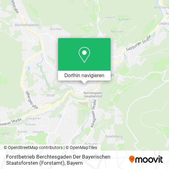 Forstbetrieb Berchtesgaden Der Bayerischen Staatsforsten (Forstamt) Karte