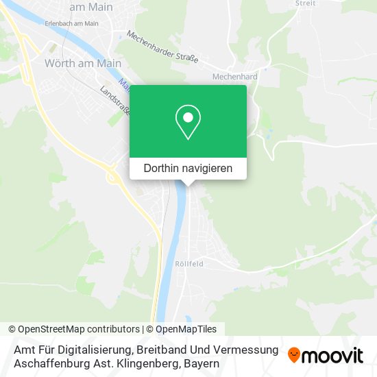 Amt Für Digitalisierung, Breitband Und Vermessung Aschaffenburg Ast. Klingenberg Karte