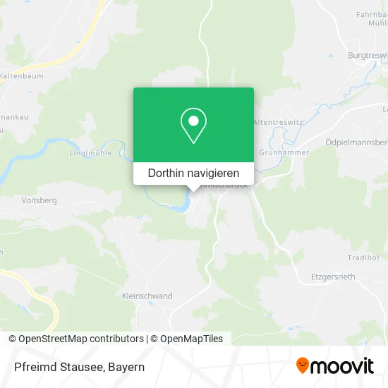 Pfreimd Stausee Karte