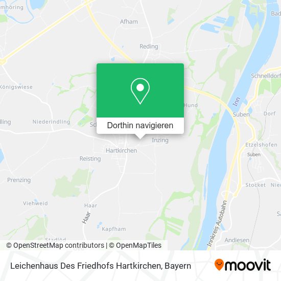 Leichenhaus Des Friedhofs Hartkirchen Karte