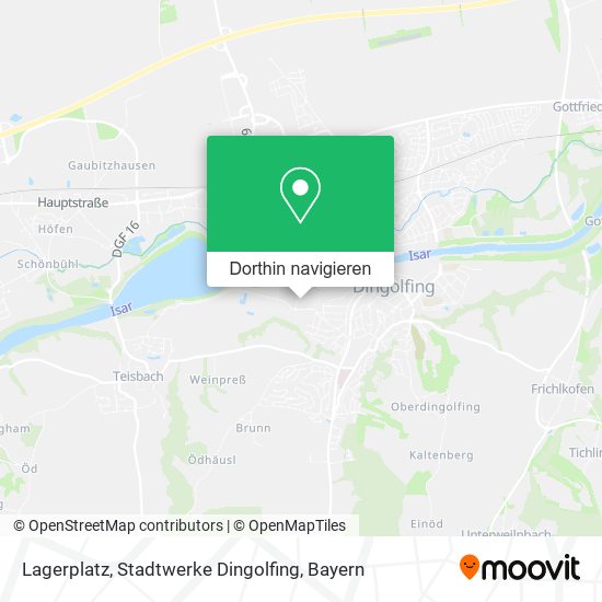 Lagerplatz, Stadtwerke Dingolfing Karte