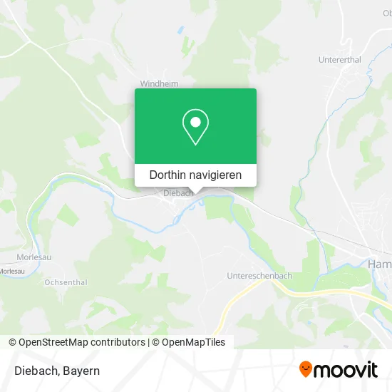 Diebach Karte