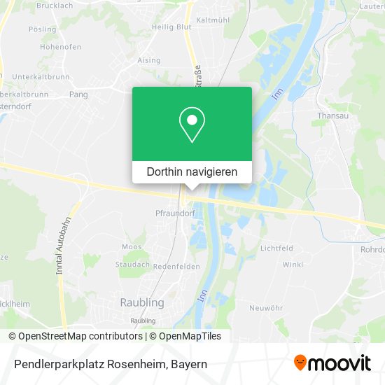 Pendlerparkplatz Rosenheim Karte