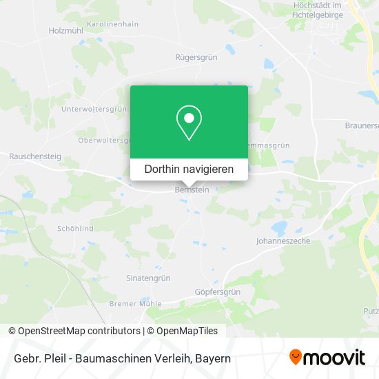 Gebr. Pleil - Baumaschinen Verleih Karte