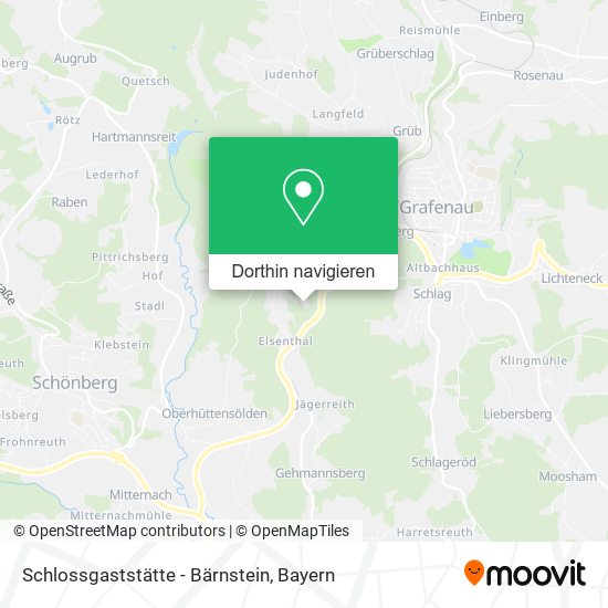 Schlossgaststätte - Bärnstein Karte