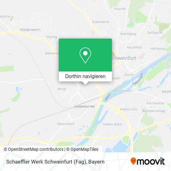 Schaeffler Werk Schweinfurt (Fag) Karte