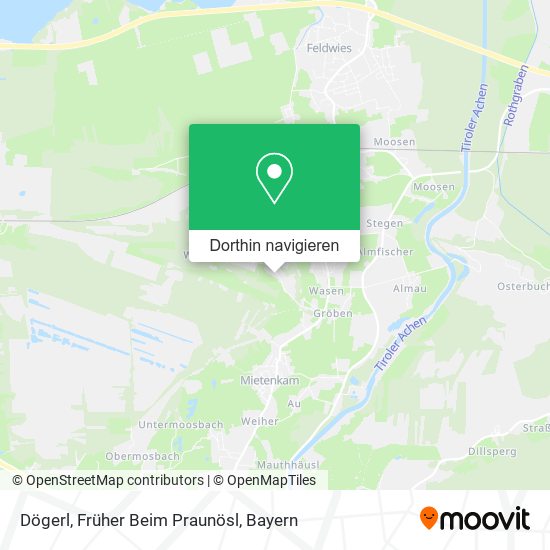 Dögerl, Früher Beim Praunösl Karte