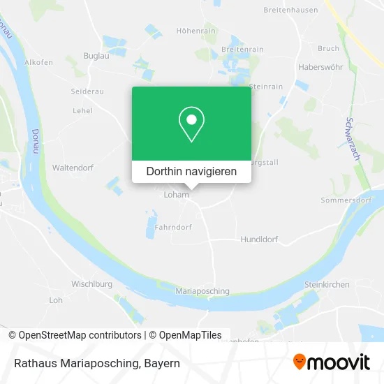 Rathaus Mariaposching Karte