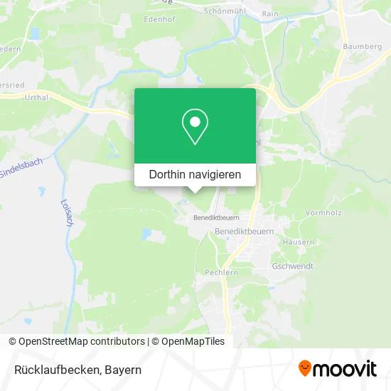 Rücklaufbecken Karte