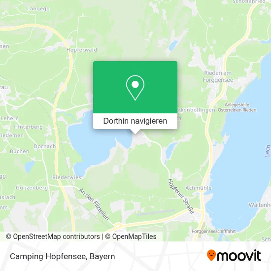 Camping Hopfensee Karte