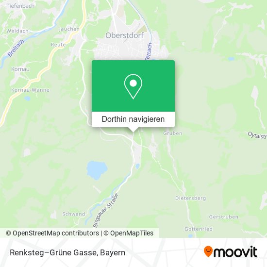 Renksteg–Grüne Gasse Karte