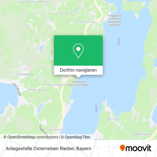 Anlegestelle Osterreinen Rieden Karte