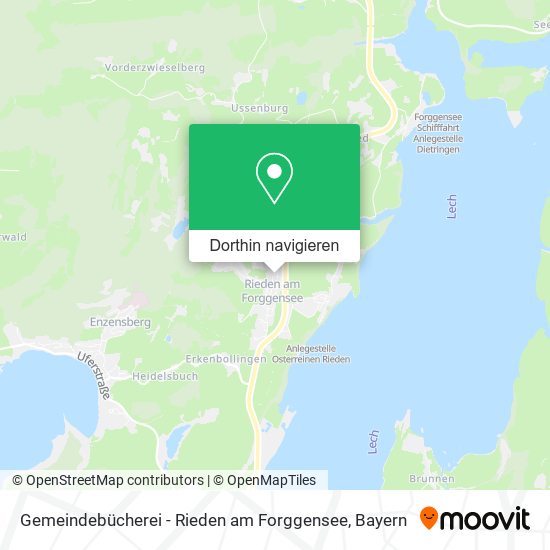 Gemeindebücherei - Rieden am Forggensee Karte