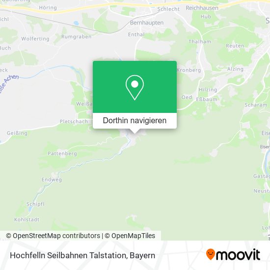 Hochfelln Seilbahnen Talstation Karte
