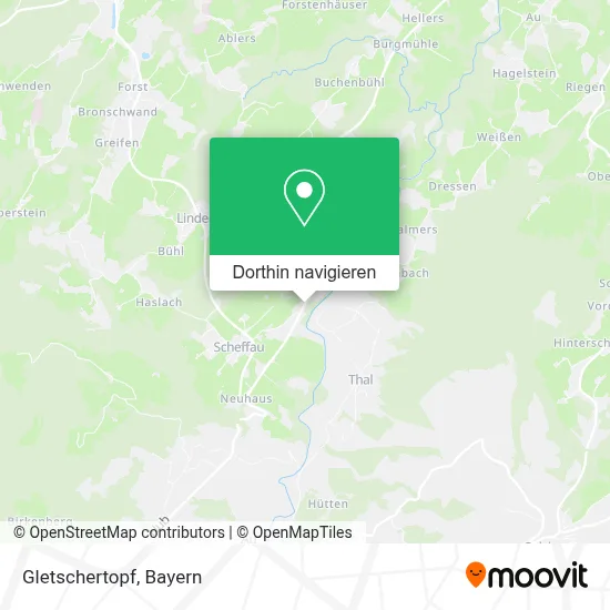 Gletschertopf Karte