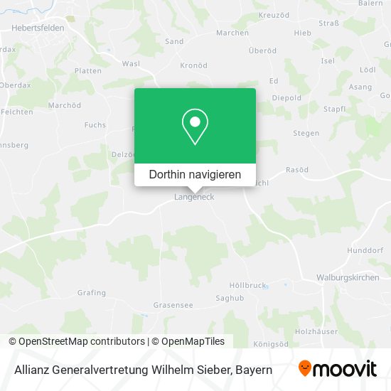 Allianz Generalvertretung Wilhelm Sieber Karte