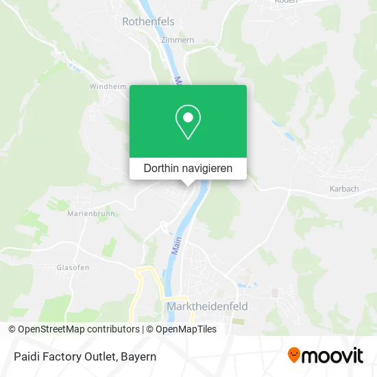 Paidi Factory Outlet Karte