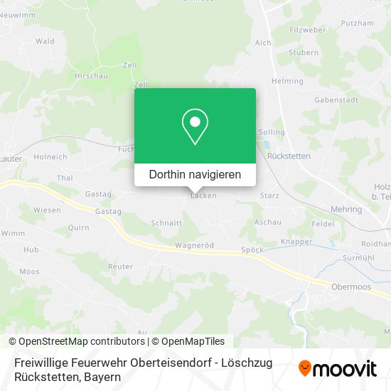 Freiwillige Feuerwehr Oberteisendorf - Löschzug Rückstetten Karte